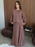 Eryx Soft Sweat Long Dress
