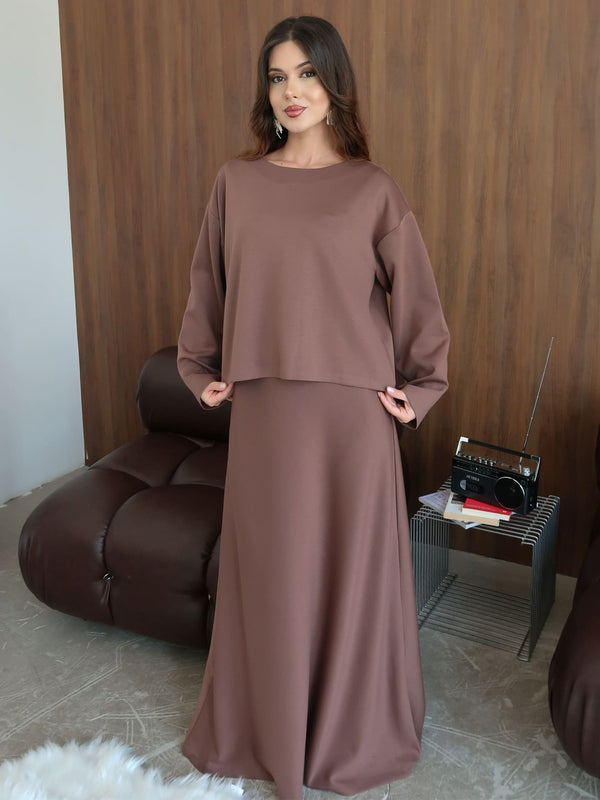 Eryx Soft Sweat Long Dress