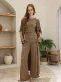 Lynell Olive Texture Co Ord Set