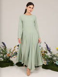 Esther Sage Panel Dress