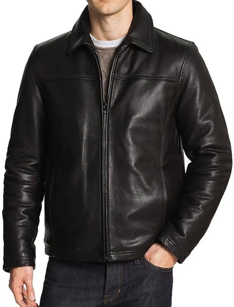 Men’s Classic Black Leather Jacket