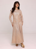 Cascade Golden Sequin Dress
