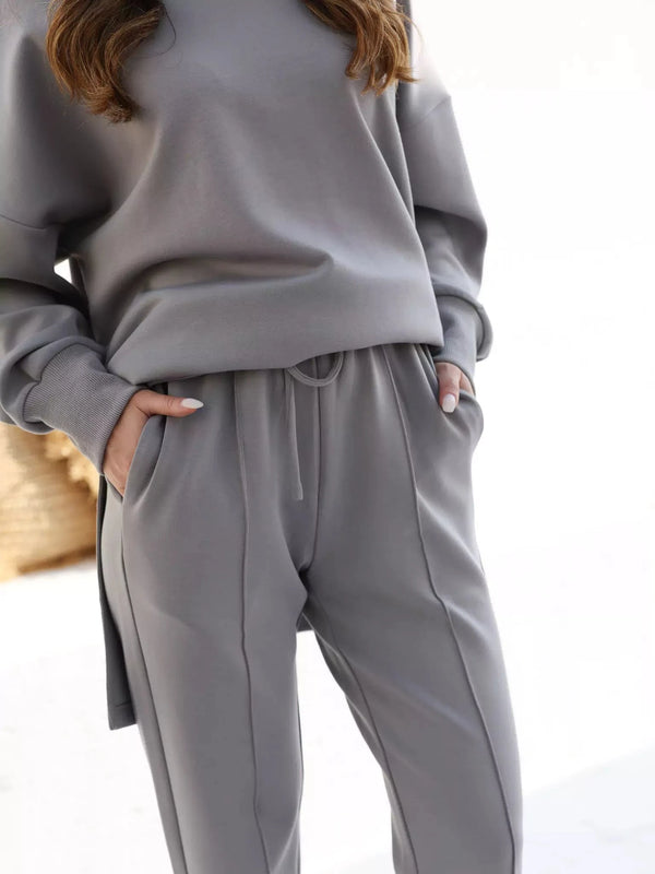 Women’s Elegant Grey 2-Piece Lounge Set