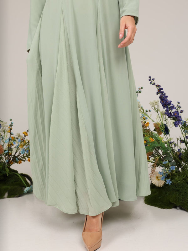 Esther Sage Panel Dress