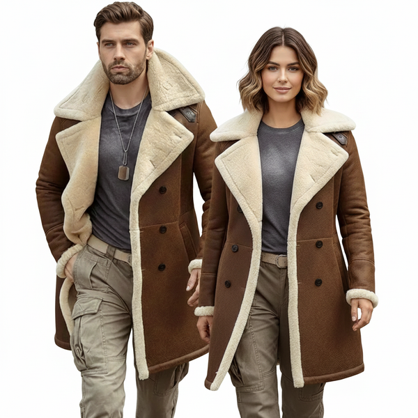 Shearling Leather Coat For Mens & Womens