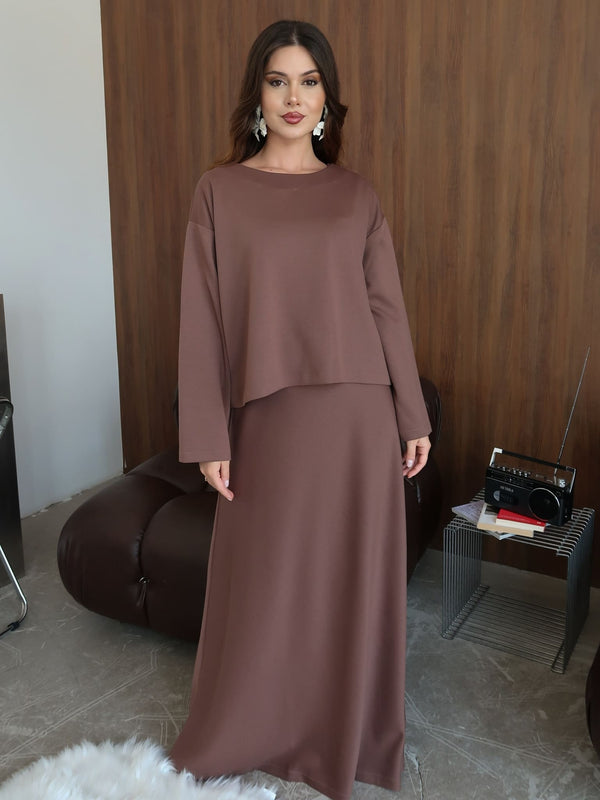 Eryx Soft Sweat Long Dress