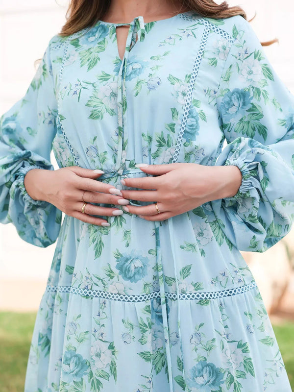 Floral Waltz Lacey Dress