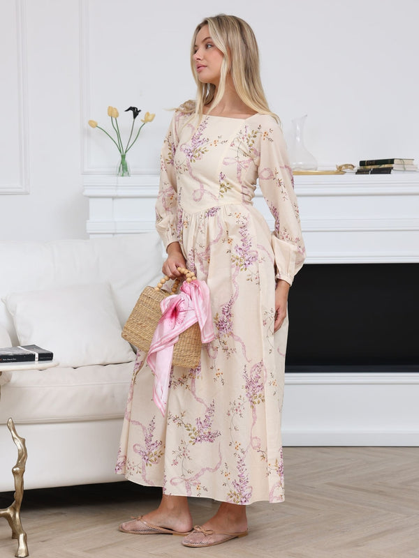 Liliette Bow Printed Dress