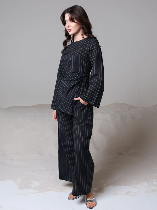 Freida Wrap Stripe Co-Ord Set
