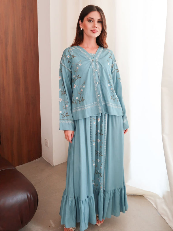 Roisen Blue Long Dress