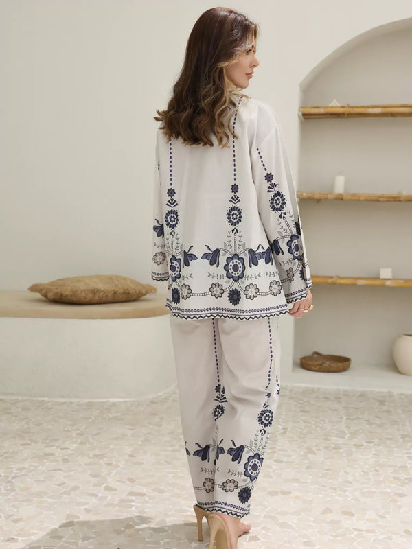 Indigo Vector Co Ord Set