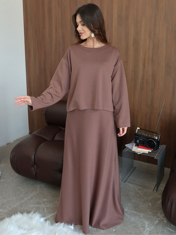 Eryx Soft Sweat Long Dress