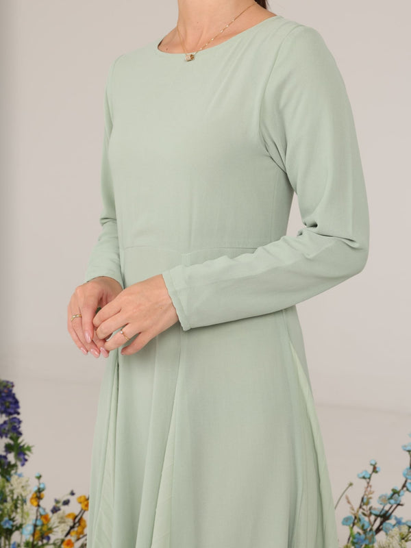 Esther Sage Panel Dress