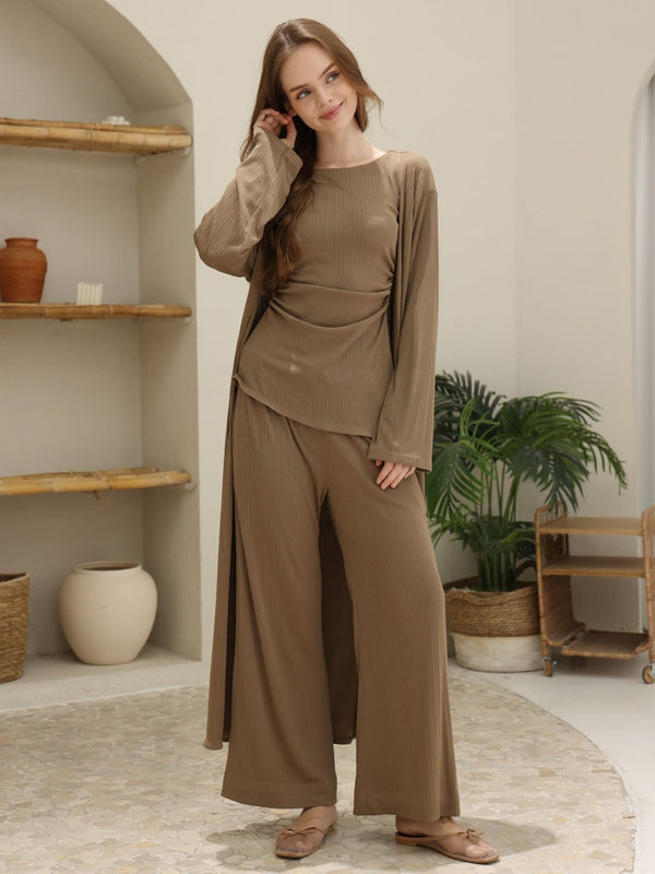 Lynell Olive Texture Co Ord Set
