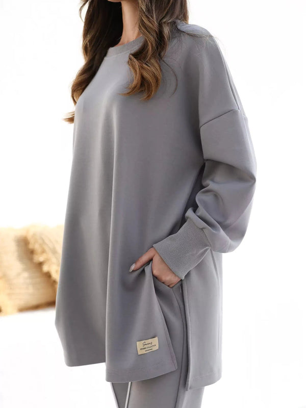 Women’s Elegant Grey 2-Piece Lounge Set