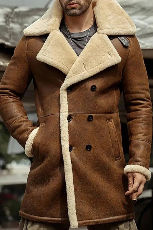 Shearling Leather Coat For Mens & Womens