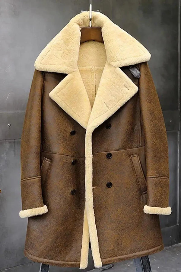 Shearling Leather Coat For Mens & Womens