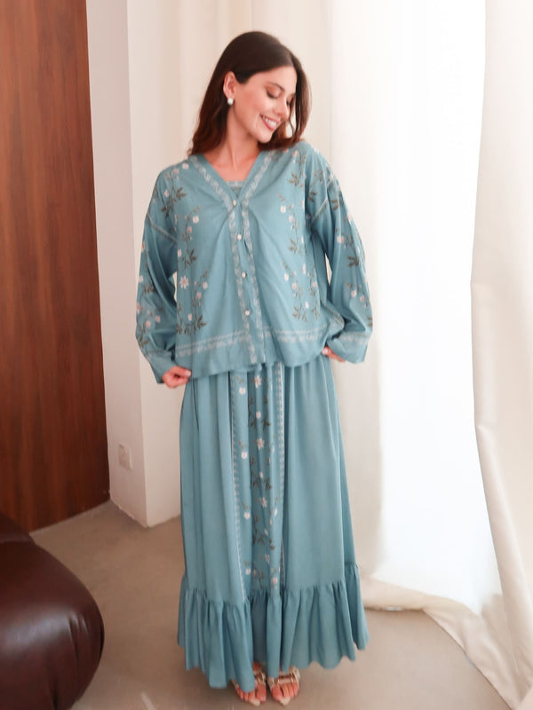 Roisen Blue Long Dress