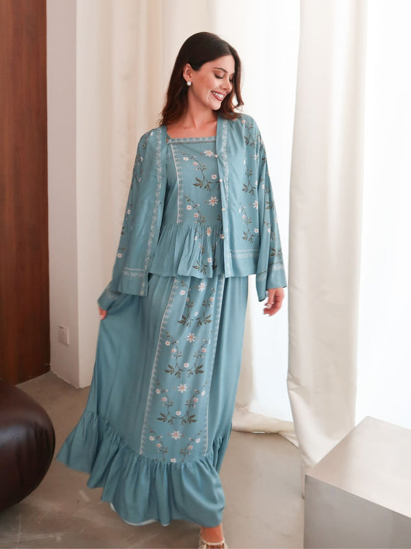Roisen Blue Long Dress
